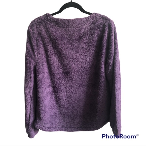 WILDFOX cozy warm plush lightening bolt patchwork sweatshirt NWT - Picture 5 of 6